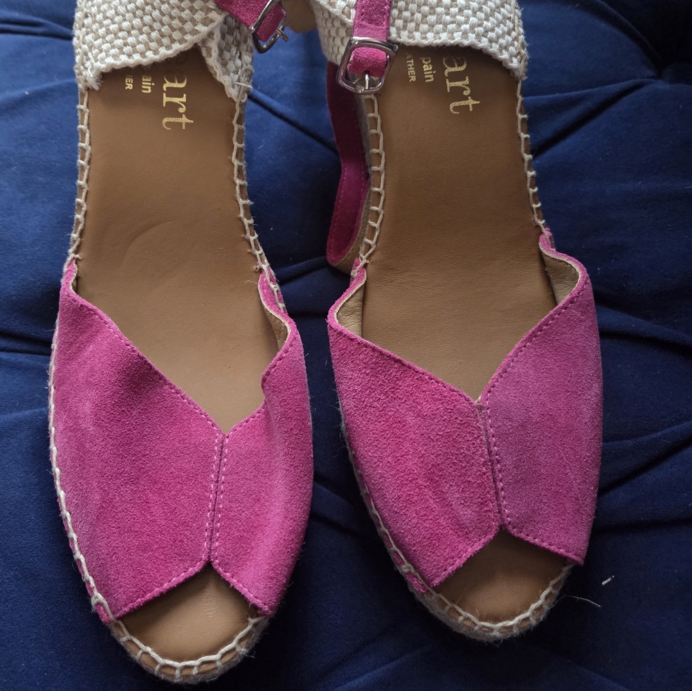 Paseart suede wedge - Pink - NWOT - 39